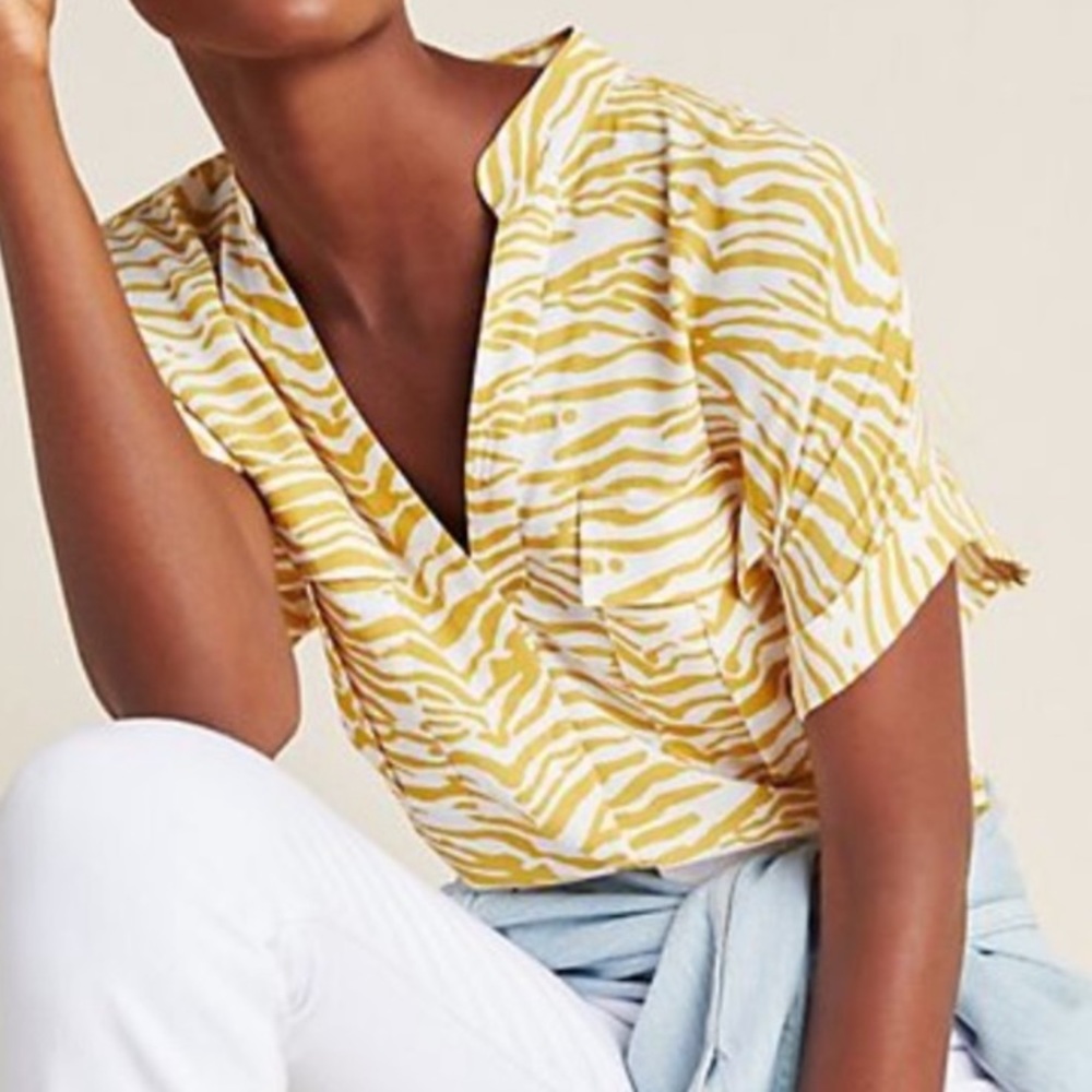Maeve/Anthropologie Zebra Top